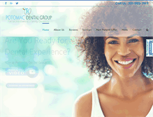Tablet Screenshot of potomacdentalgroup.com